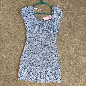 Scrunch floral dress